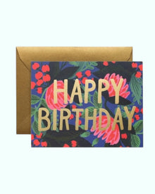  Tarjeta con sobre Happy Birthday Folio Dorado