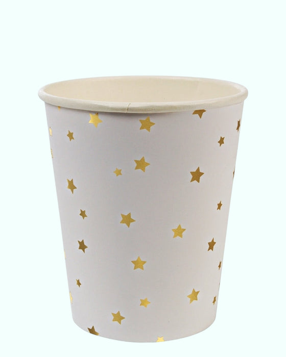 Vasos estrellas doradas Meri Meri - 8 unidades