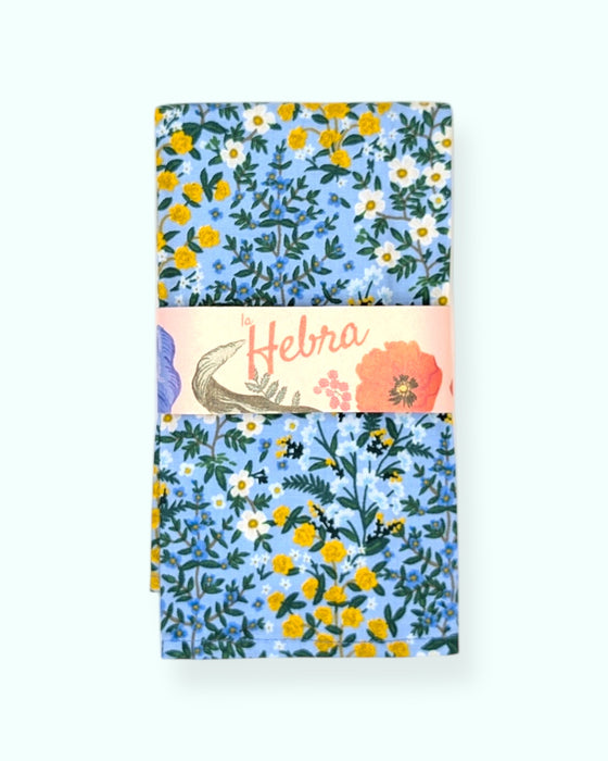 Set 4 servilletas Wildwood Garden Blue - 100% algodón