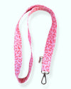 Lanyard Animal Print Pink