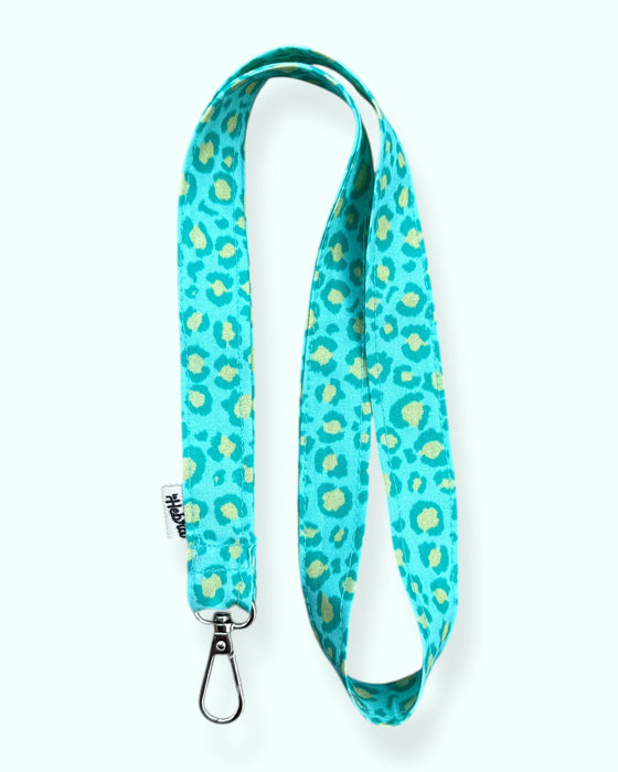 Lanyard Animal Print Turquesa