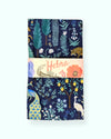 Set 4 servilletas Menagerie Navy - 100% algodón