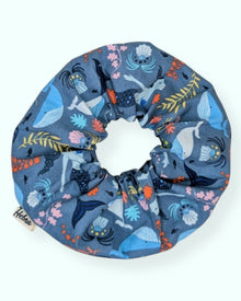  Scrunchie Sirenas Azul - XL