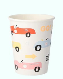  Vasos Autos de Carrera Meri Meri - 8 unidades