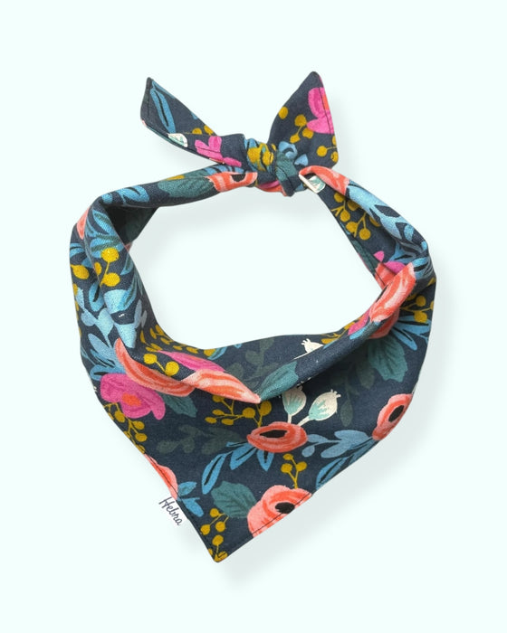 Bandana Mascota Rosa Navy - M