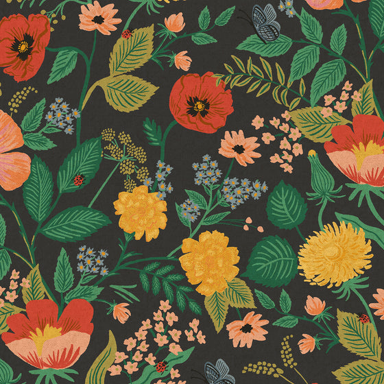 Paño Poppy Fields Black