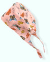 Gorro Clínico Mariposas Rosa