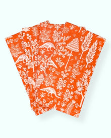  Set 4 servilletas Silhouette Naranjo - 100% algodón