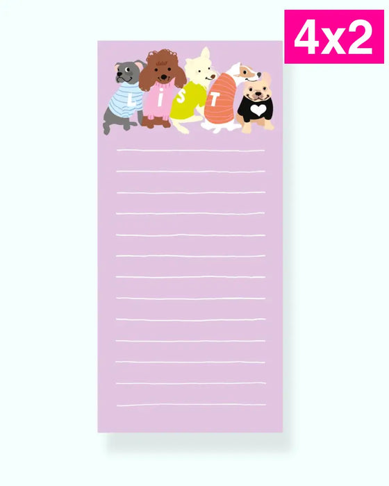 Block de lista imantado Perritos
