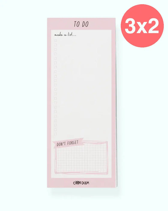 Block de lista imantado Pink