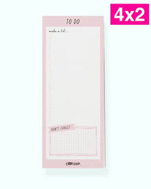  Block de lista imantado Pink
