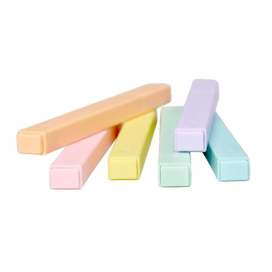Destacadores Pasteles Color Block - Set de 6