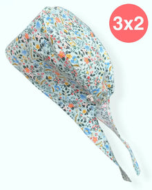  Gorro Clínico Botanical Celeste