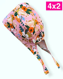  Gorro Clínico Lively Floral Coral