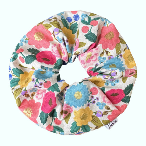 Scrunchie Vintage Blossom Crema - XL