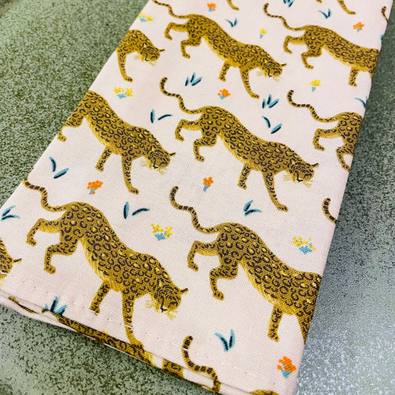 Set 4 servilletas Jaguar Rosa 100% algodón