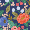 Cojín Pompones Vintage Blossom Blue 30x50 cms - 100% lona