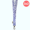 Lanyard Animal Print Blue