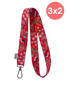  Lanyard Luxemburgo Rojo