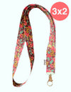 Lanyard Rosa Burgundy