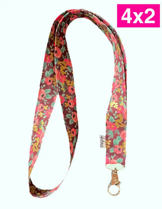 Lanyard Rosa Burgundy