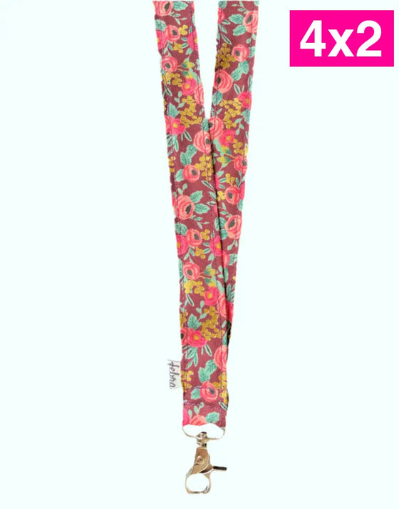 Lanyard Rosa Burgundy
