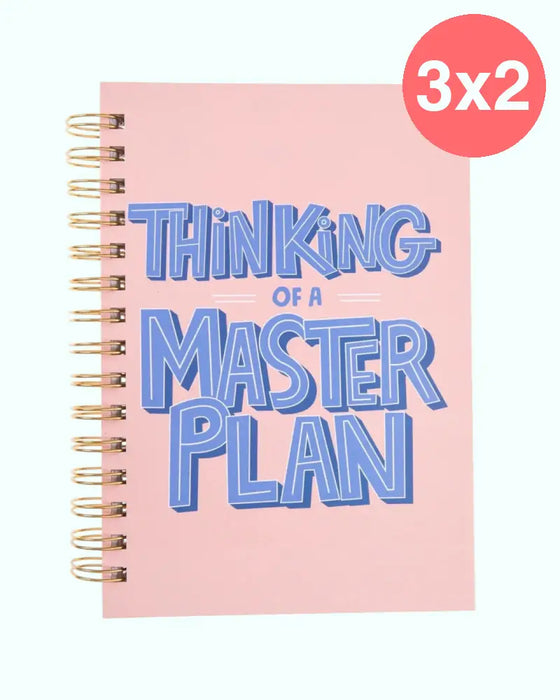 Libreta Espiral Thinking of a Master Plan