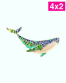  Pin Ballena Flores