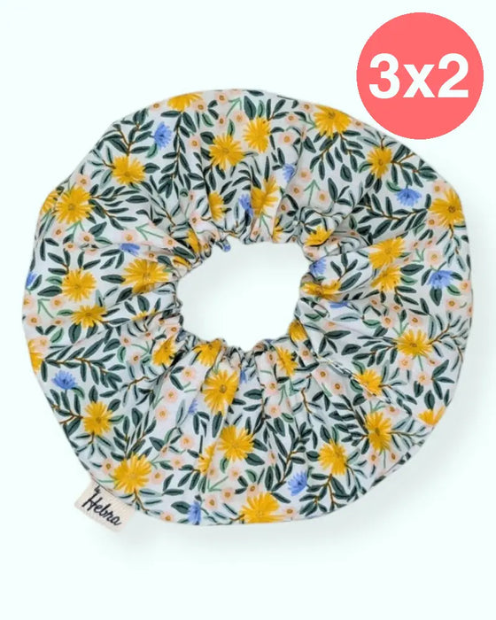 Scrunchie Daisy Crema XL