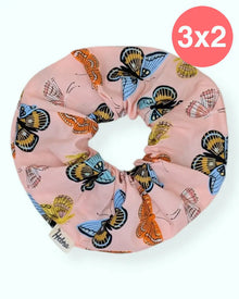  Scrunchie Mariposas Rosa XL