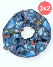  Scrunchie Sirenas Azul XL