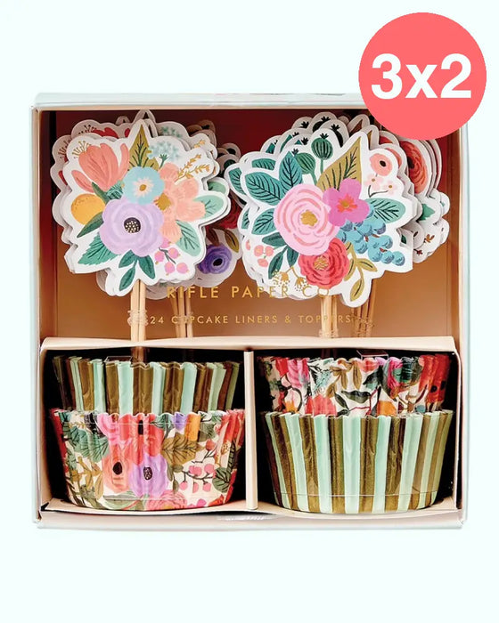 Set 24 Cupcake Liners & Toppers