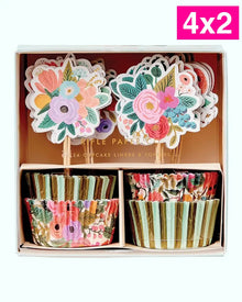  Set 24 Cupcake Liners & Toppers
