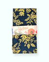 Set 4 servilletas Floral Navy 100% algodón