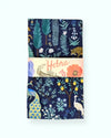 Set 4 servilletas Menagerie Navy 100% algodón