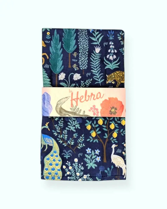 Set 4 servilletas Menagerie Navy 100% algodón