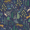 Set 4 servilletas Menagerie Navy 100% algodón