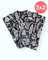 Set 4 servilletas Silhouette Black 100% algodón
