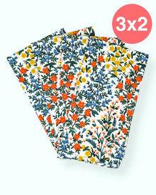  Set 4 servilletas Wildwood Garden Crema 100% algodón