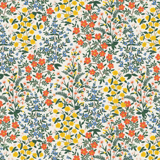 Set 4 servilletas Wildwood Garden Crema 100% algodón