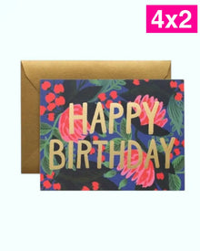  Tarjeta con sobre Happy Birthday Folio Dorado