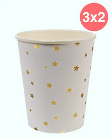  Vasos estrellas doradas Meri Meri - 8 unidades
