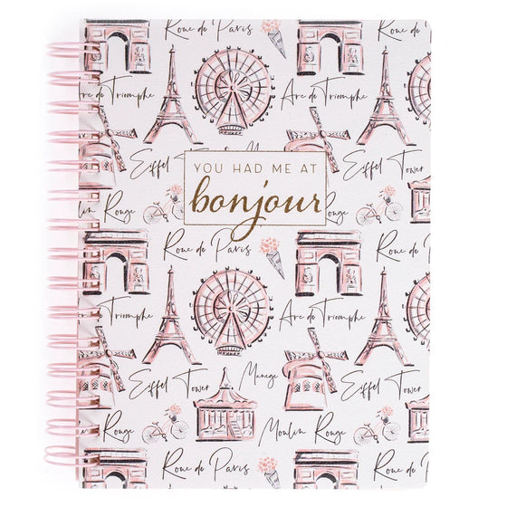 Libreta Espiral de Ecocuero - Bonjour
