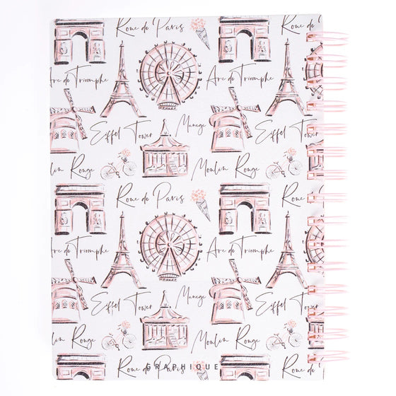 Libreta Espiral de Ecocuero - Bonjour