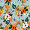 Scrunchie Lively Floral Menta - Mediano