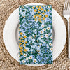 Set 4 servilletas Wildwood Garden Blue - 100% algodón