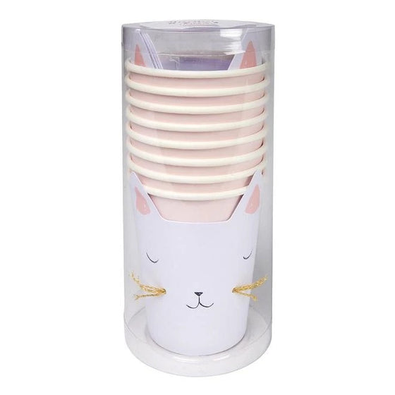 Vasos Gatitos con funda - 8 unidades