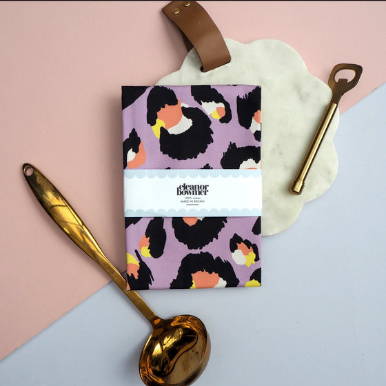 Paño de Cocina Lilac Leopard