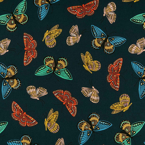 Cojín Mariposas Navy - 100% lona
