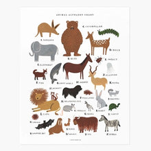  Print Animal Alphabet Chart - 40x50 cms.